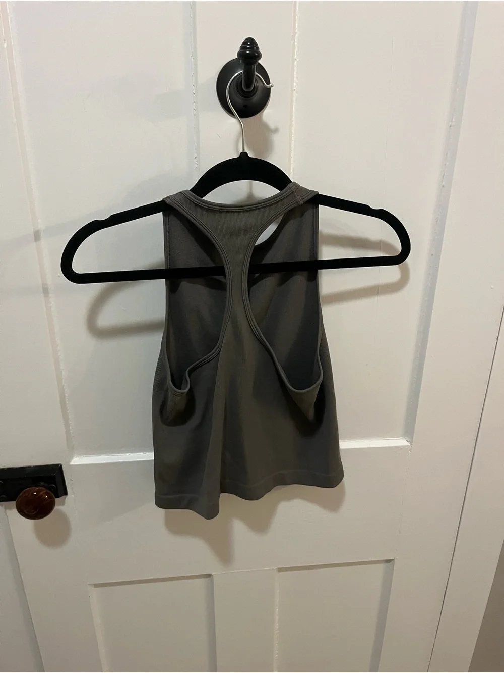 Intimately Free People High-Neck Ribbed Crop Tank Top Size Medium to Large Gray